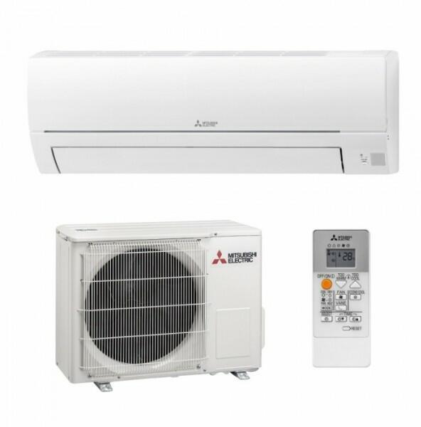 Mitsubishi Electric HR oldalfali split klíma kültéri és beltéri egységgel