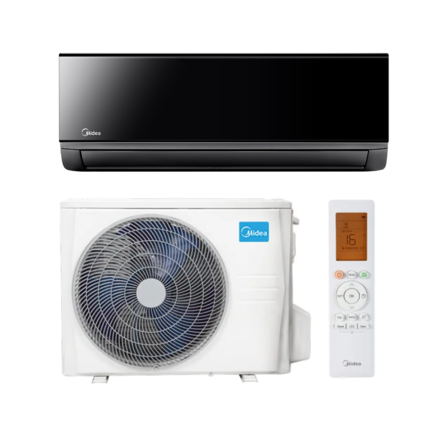 Midea Xtreme Black fekete oldalfali klíma